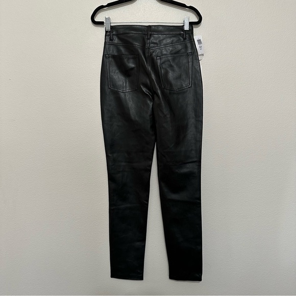 NWT aritzia wilfred the melina skinny black faux leather pants size 4 women’s - Picture 4 of 4